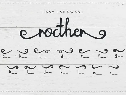 Rocther Script font