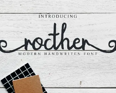 Rocther Script font