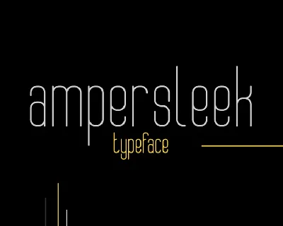 AmperSleek Typeface font