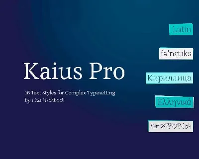 Kaius Pro Family font