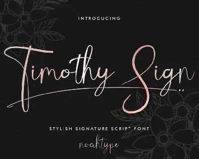 Timothy Sign Demo font