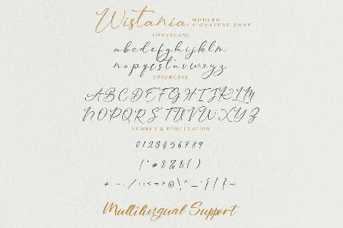 Wistania font