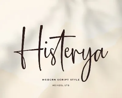 Histerya font