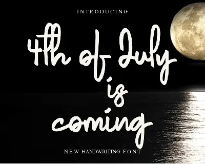 4th Of July Is Coming font