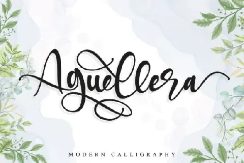 Aguellera Calligraphy font