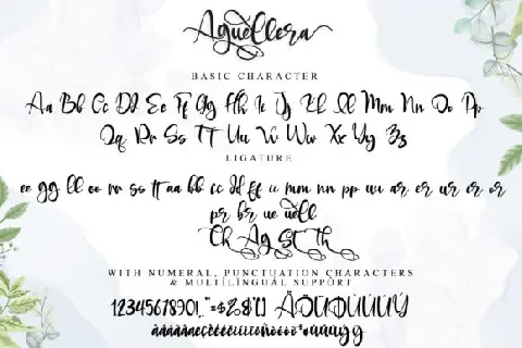 Aguellera Calligraphy font