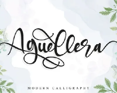 Aguellera Calligraphy font