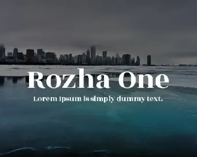 Rozha One Serif – Googles font