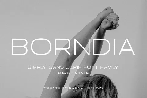 Borndia Family font