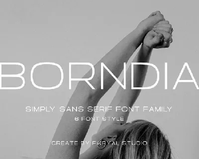 Borndia Family font