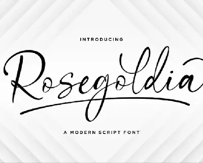 Rosegoldia font