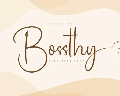 Bossthy font