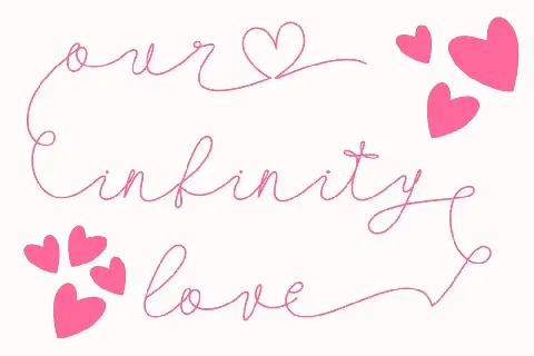 Our Infinity Love font