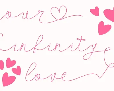 Our Infinity Love font