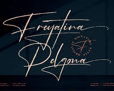 Freyatina Pelgona font