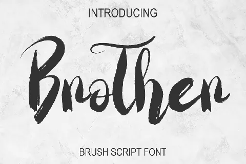 Brother Script font