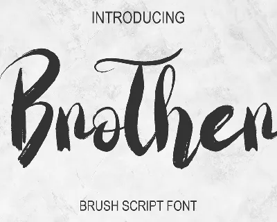 Brother Script font