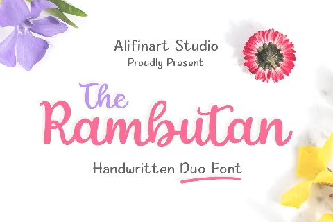 The Rambutan Script font