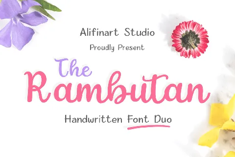 The Rambutan Script font