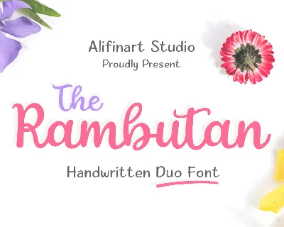 The Rambutan Script font