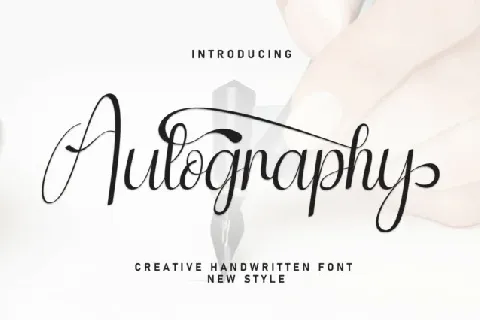 Autography Script font