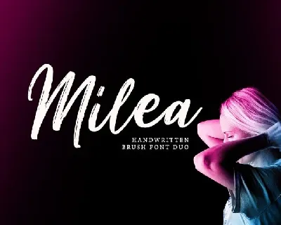 Milea Brush Duo font