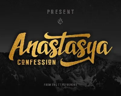 Anastasya Confession font