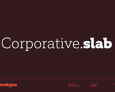 Corporative Slab font