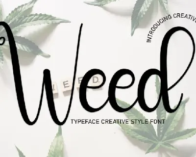 Weed Script font