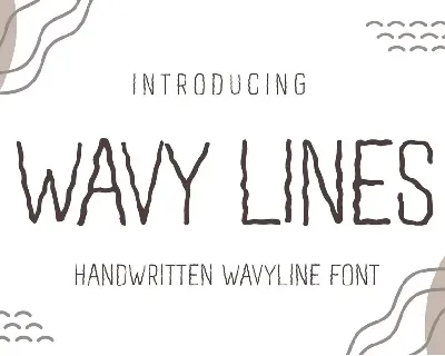 Wavy Lines font