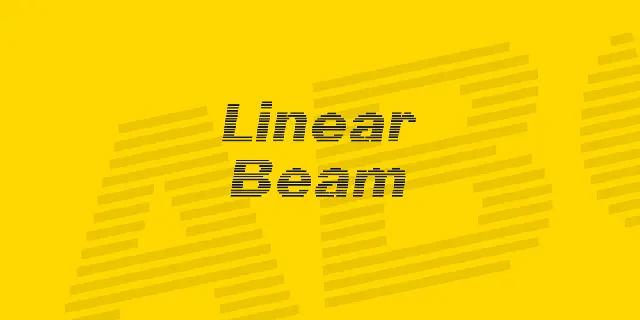 Linear Beam font