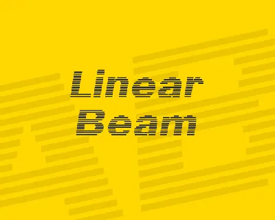 Linear Beam font