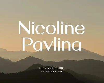 Nicoline Pavlina font