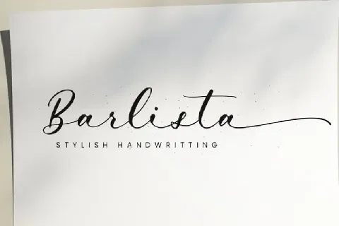 Barlista Calligraphy font