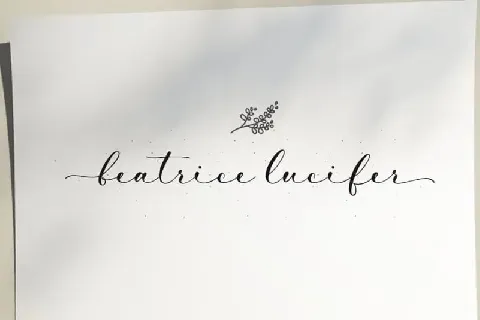 Barlista Calligraphy font