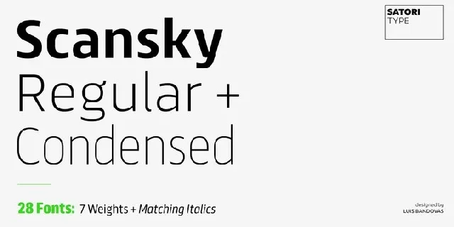 Scansky Sans Serif font