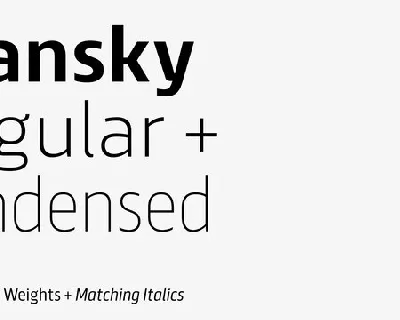 Scansky Sans Serif font