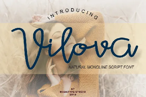 Vilova Script font