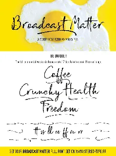 Broadcast Matter font