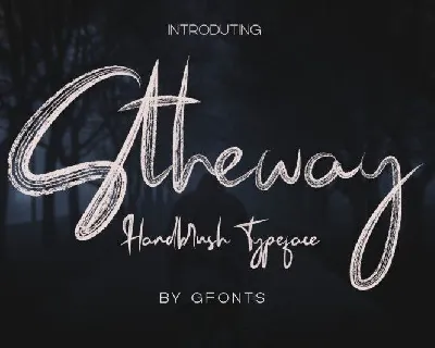 Stheway Brush font