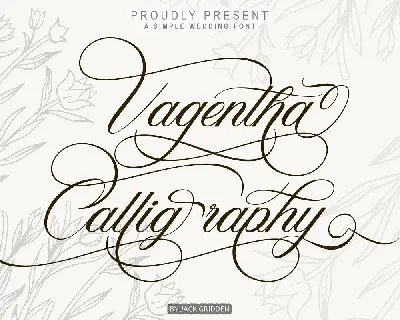 Vagentha Calligraphy font