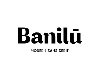 Banilu font