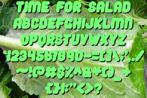 Time For Salad Free Download font