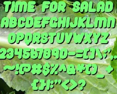 Time For Salad Free Download font