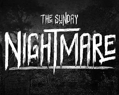 Sunday Nightmare Typeface Free font