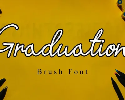 Graduation font