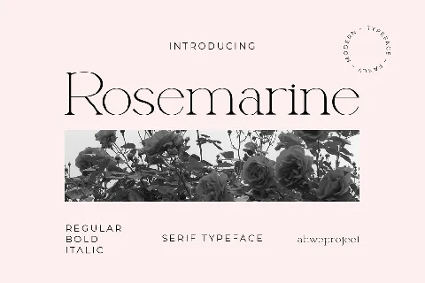 Rosemarine font