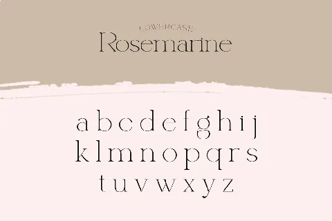 Rosemarine font