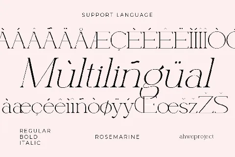 Rosemarine font