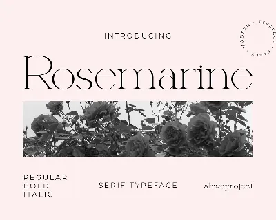 Rosemarine font